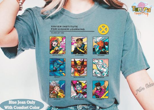 Discover Marvel X-Men Xavier Institute Class of 1992 T-Shirt, MCU Fans Gift, Marvel Studios Birthday Holiday Tee