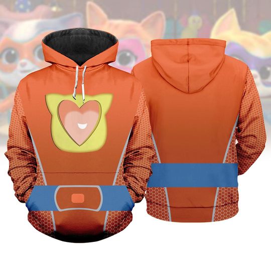 Discover Buddy SuperKitties Hoodie, Buddy Costume Sweatshirt, Disney Cartoon Cosplay Shirt, Halloween Cosplay Outfit, Halloween Gift For Her