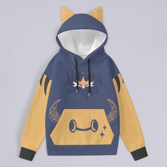 Helluva Boss Stolas Hoodie: Cat Ear Cosplay, Kawaii Unisex Gift