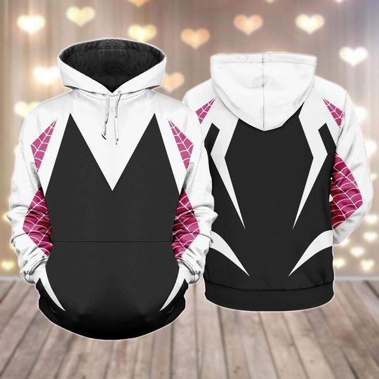 Spider Gwen Halloween Cosplay Hoodies, Gwen Stacy Spidey Shirt, Superhero Women Outfit, Funny Halloween Costume, Ghost Spider Merch