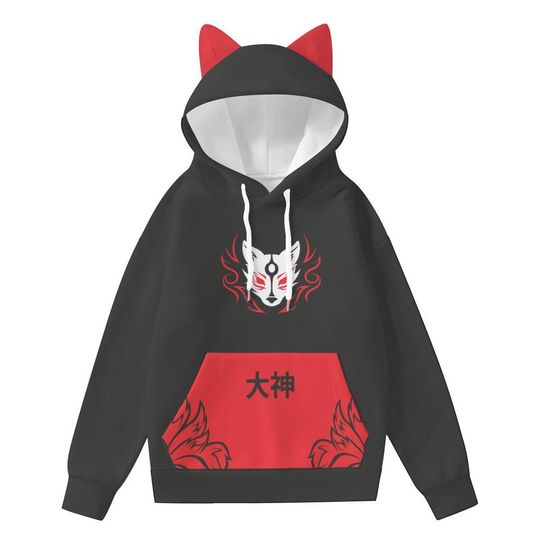 Discover Unisex Cat Ear Hoodie Sweatshirts