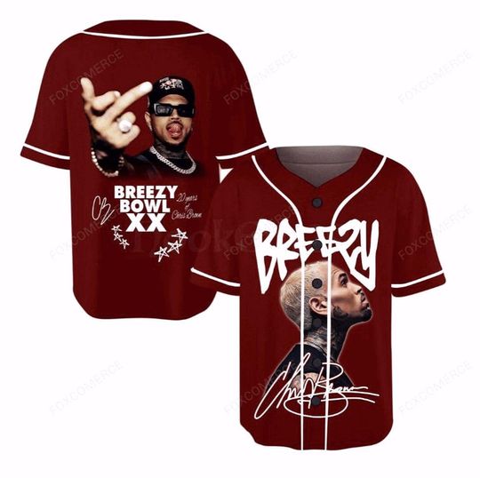Personalized Breezy Bowl Baseball Jersey: All-Over Print Sports Jersey