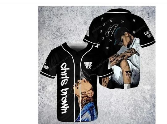 Discover Breezy Bowl Xx Tour 2025 Baseball Jersey, Chris Brown Jersey For Fans