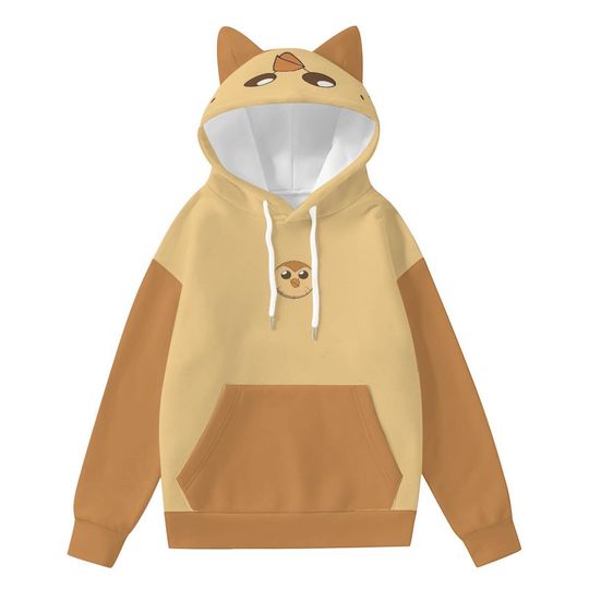 Discover Hooty Cat Ear Hoodie: Owl House Anime Streetwear