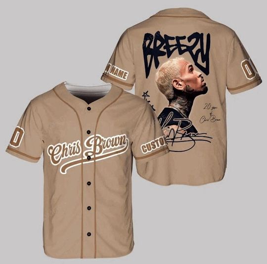 Discover Personalized Breezy Bowl XX 2025 Jersey, Chris Brown Breezy Bowl Baseball Jersey