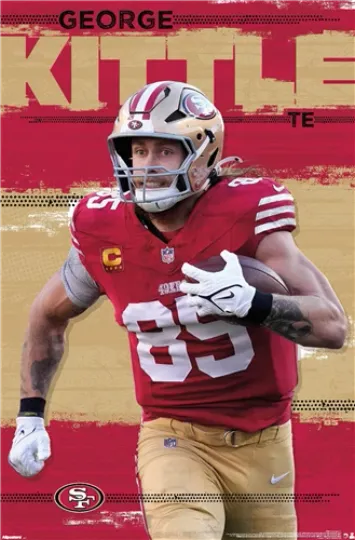 Discover San Francisco 49ers George Kittle Poster Premium Matte Vertical Poster