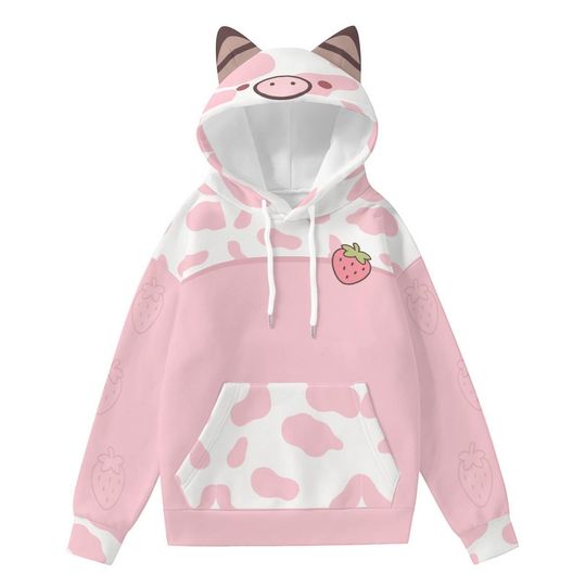 Discover Emberlynn Cat Ear Hoodie: Helluva Boss Cosplay, Demoncore Streetwear