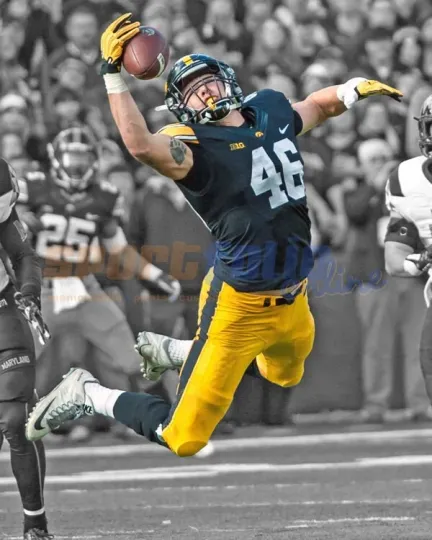 Discover Iowa Hawkeyes George Kittle Glossy, Vertical Poster
