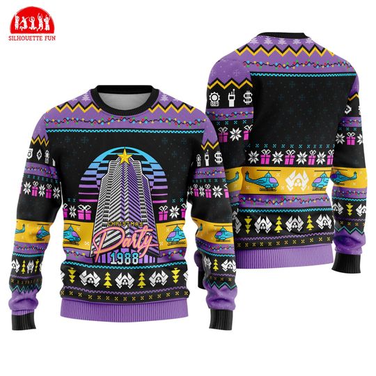 Die Hard Ugly Christmas Sweater, Nakatomi Plaza Christmas Party 1988 Sweatshirt