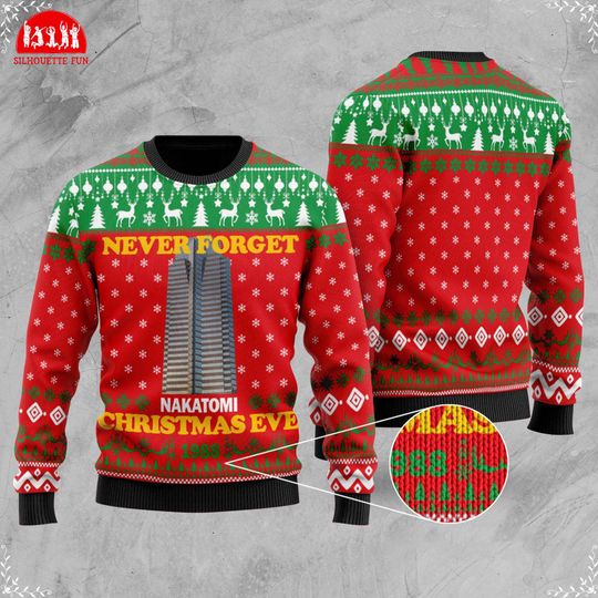 Discover Die Hard Ugly Christmas Sweater, John McClane Christmas Sweatshirt