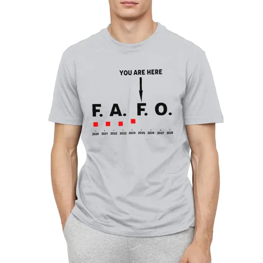 Discover Funny Around and Find Out FAFO You Are Here Graph 2025 T-Shirt