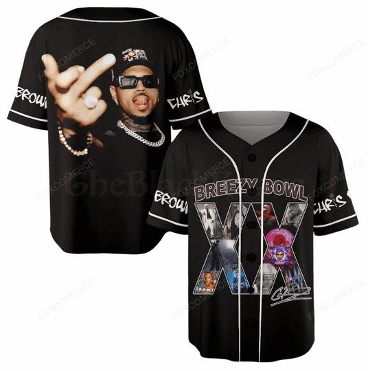 Discover Chris Brown Breezy Bowl Baseball Jersey, Breezy Bowl XX 2025 Shirt, Breezy Bowl