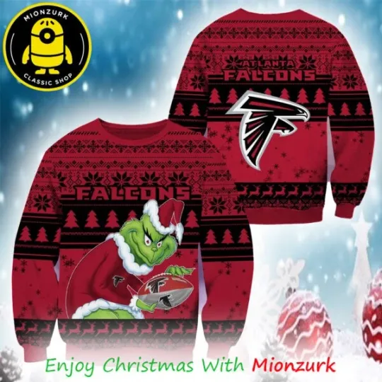 funny character Atlanta Falcons Football football 2025 Ugly Sweater