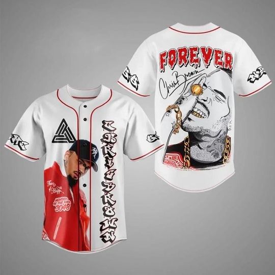 Discover Chris Brown Jersey, Chris Brown Breezy Bowl XX Tour Baseball Shirt, Chris Brown 2025 Breezy Bowl Tour XX Jersey, Chris Brown Tour Jersey