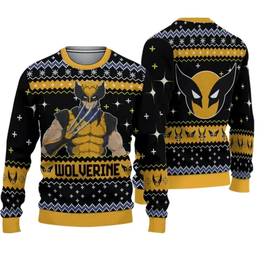 Discover BG Deadpool X Wolverine Ugly Sweatshirts, Christmas Gift For Men Women Kid