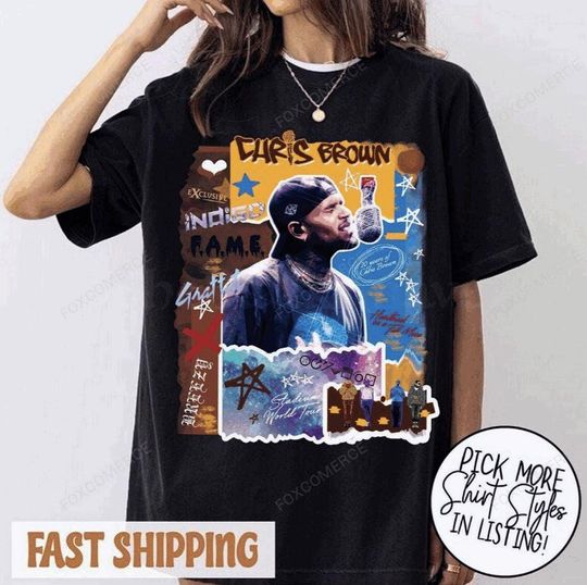 Discover Chris Brown Breezy Bowl XX Tour Shirt, Chris Brown Vintage Vintage Shirt, Chris Brown Breezy Bowl XX, Concert 2025 Shirt