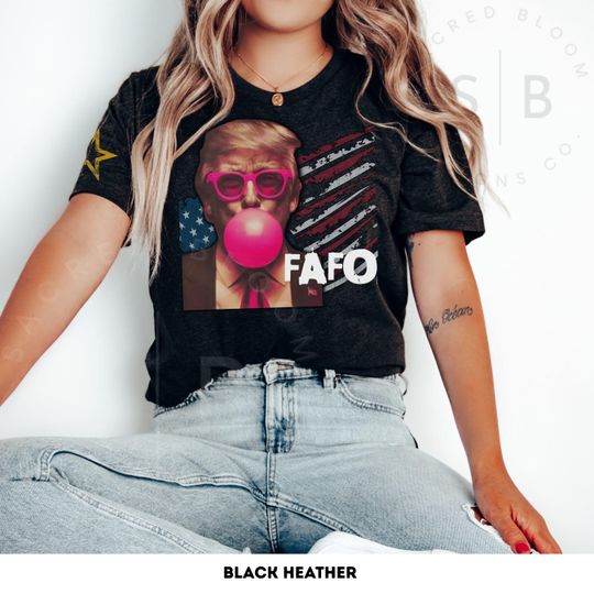 Discover Funny Bold Patriotic Shirt, American Flag T-Shirt, Trump FAFO Tee