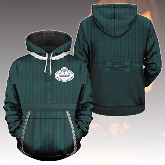 Maid Haunted Mansion Costume Hoodie, Disney Cast Member Outfit, Halloween Cosplay Shirt And Hoodie, Ghost Host Gift Idea