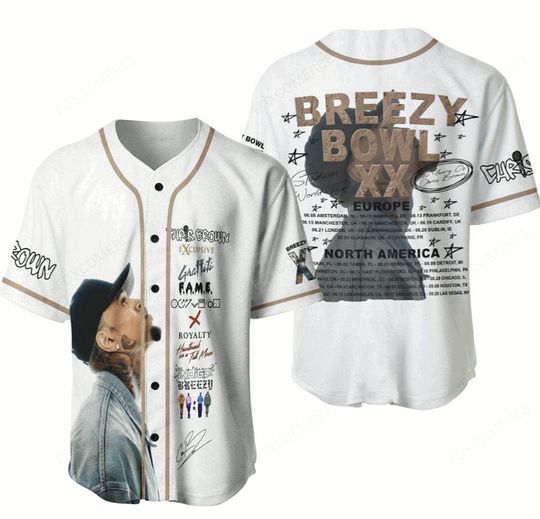 Discover Chris Brown Breezy Bowl Baseball Jersey Men's