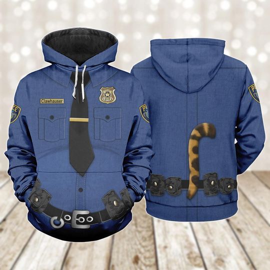 Halloween Clawhauser Cosplay Hoodie, Disney Zootopia Costume Shirt, Animal Kingdom Hoodie, Disneybound Shirt, Funny Cartoon Tee