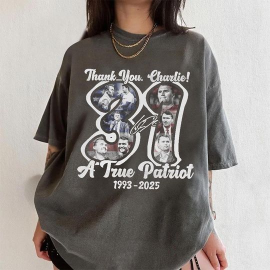 Charlie Kirk Freedom T-Shirt, Thank You Charlie Sweatshirt, Justice for Charlie Kirk Tee