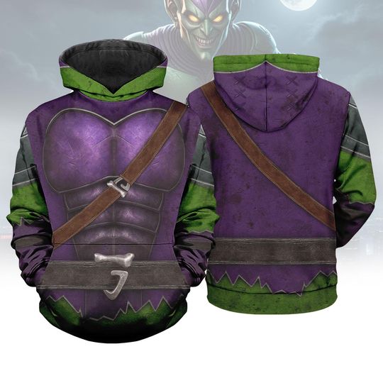 Green Goblin Costume Hoodie, Spider Man Green Goblin Costume Tee, Goblin Cosplay Hoodie, Supervillains Shirt, Halloween Gifts
