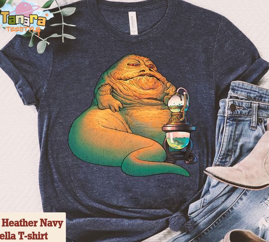 Discover Retro 90s Star Wars Jabba the Hutt Shirt, Funny Jabba's Palace Design, Perfect for Disneyland Visitors, Galaxy's Edge Collection, Movie Fan