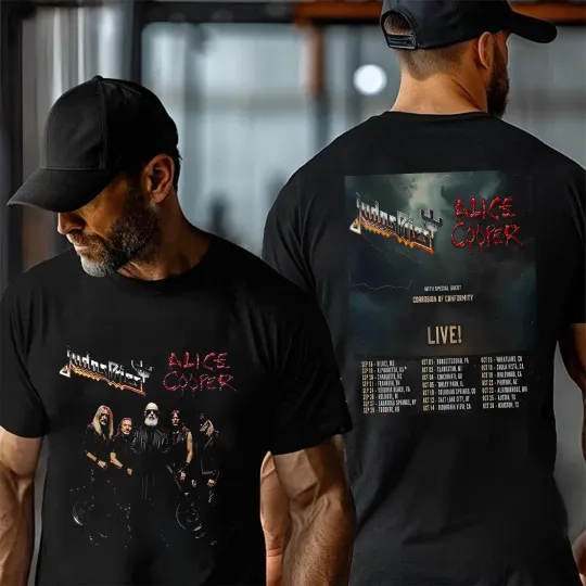 Judas Priest And Alice Cooper North American Tour 2025 T-Shirt