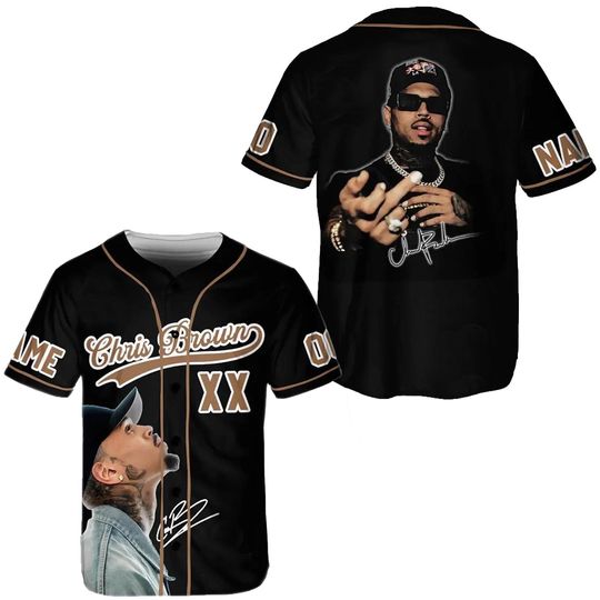 Discover Chris Brown Breezy Bowl Baseball Jersey: All-Over Print Football Jersey