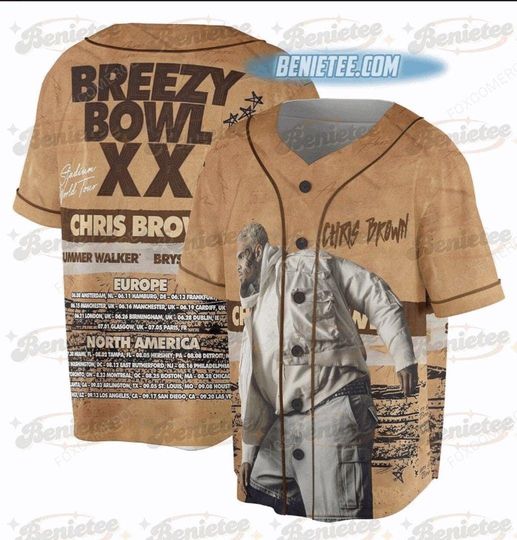 Discover Personalized Breezy Bowl XX Chris Brown Jersey 2025