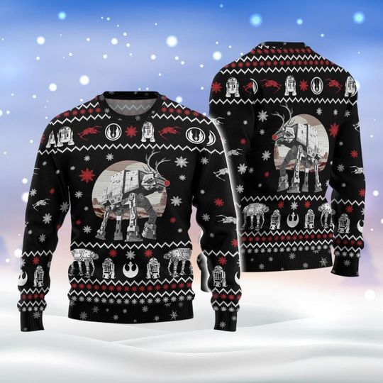 Discover Star Wars Christmas Ugly Sweater, Spaceship Holiday Sweater, Disney Movie Xmas Pajamas, Christmas Party Shirt, Galaxy Ugly Xmas Sweater