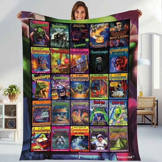 Discover Goosebumps Blanket, Goosebumps Movie Horrorland, Goosebumps Welcome To Horrorland Blanket, Goosebumps Halloween Blanket, Halloween Trip 2025