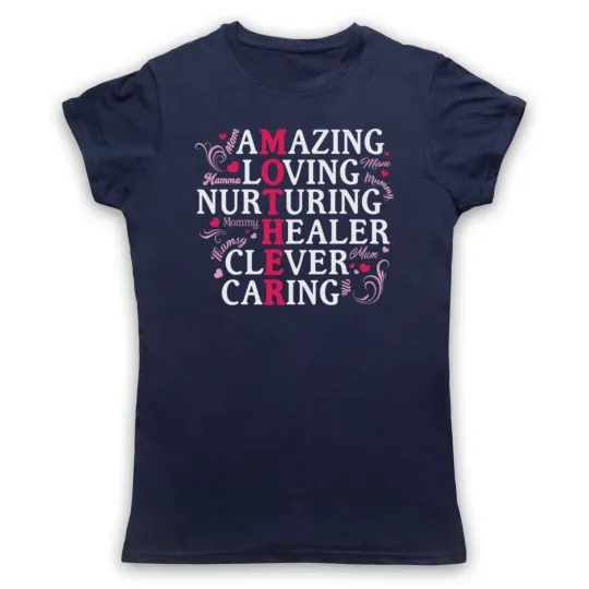 Discover Mother Words T-Shirt for Loving, Nurturing, Healing Men & Women