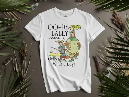 Discover Disney Robin Hood Little John Oo De Hoodie Tshirt Men Women Unisex AD657
