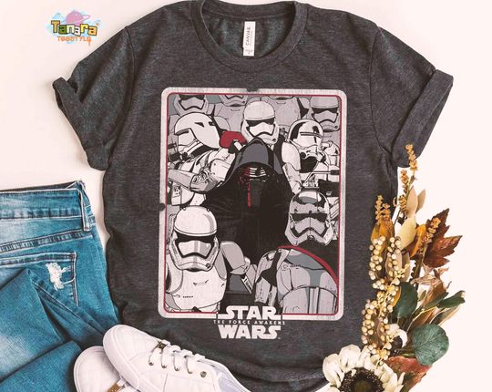 Discover Star Wars Kylo Ren Shirt, Crop Top, Stormtrooper Bad Guys Poster, Classic Galaxy's Edge Collection, Disneyland Holiday Gift for Movie Fans