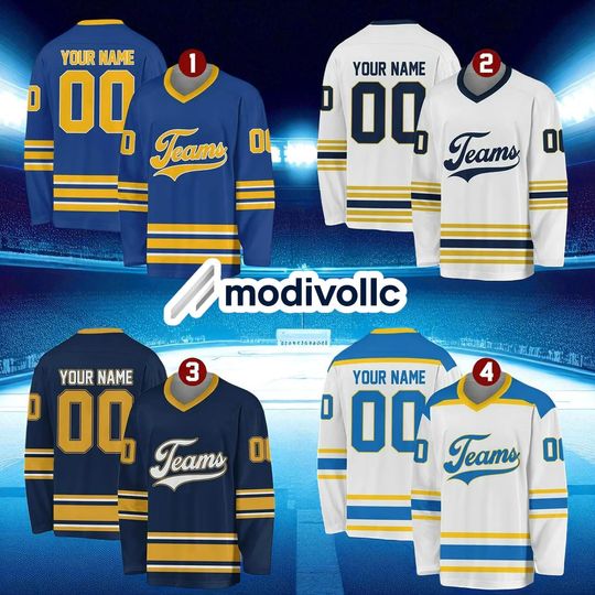 Discover Custom Hockey Jersey  Personalized Team Shirt with Name & Number