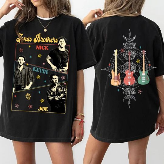 Retro Jonas Brothers Tour T-Shirt 2025 Album Tee