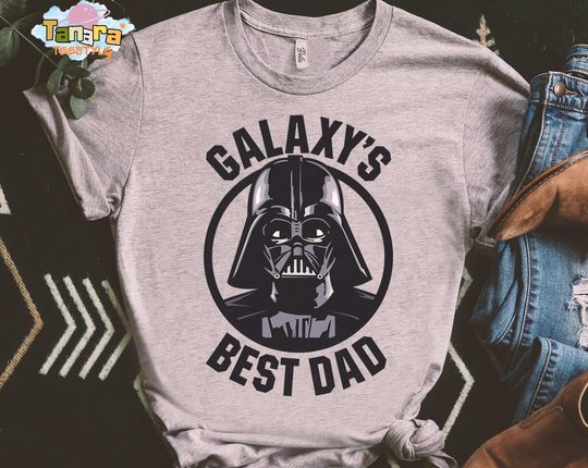 Star Wars Darth Vader T-Shirt, Retro 90s Galaxy's Best Dad, Father's Day Gift Shirt, Birthday Present, Movie