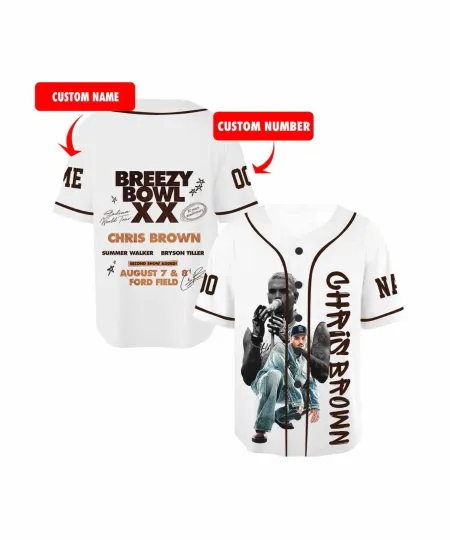 Discover Breezy Bowl XX 2025 Football Baseball Jersey