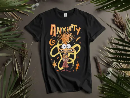 Discover Disney Pixar Inside Out 2 Anxiety T-shirt T shirt Men Women Unisex Tshirt