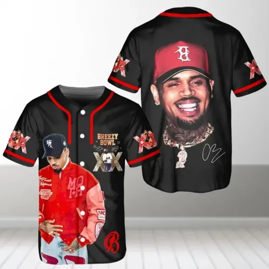 Discover Chris Brown Baseball Jersey, Breezy Bowl XX Tour 2025 For Fans