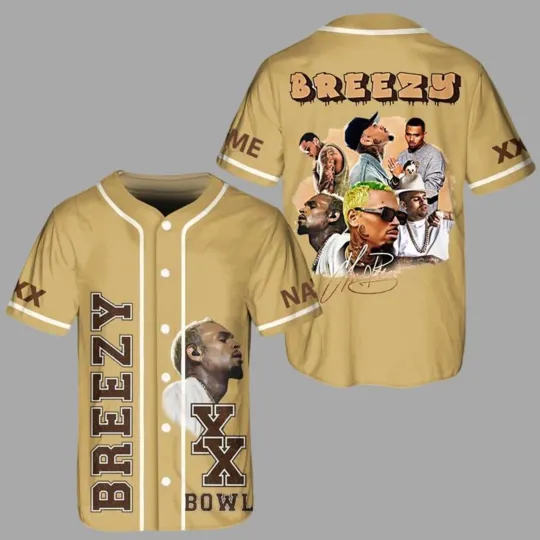 Custom CB Breezy Bowl Baseball Jersey 3D Unisex Personalized Breezy Bowl XX 2025