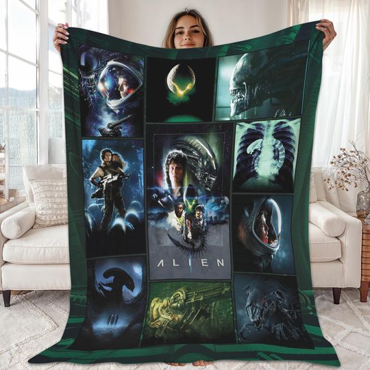 Discover Alien Ridley Scott Blanket | Alien Xenomorph Ellen Ripley Blanket