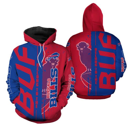 Buffalo Bills 3D Hoodie | Football Lover Gift | Game Day Shirt