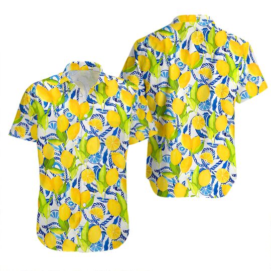 KENNY FLOWERS ISLAND CLASSICS BALI RAYON MENS XL SHORT SLEEVE BUTTON SHIRT LEMON