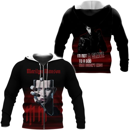 Marilyn Manson I’m Not A Slave To A God That Doesn’t Exist Hoodie ZIP