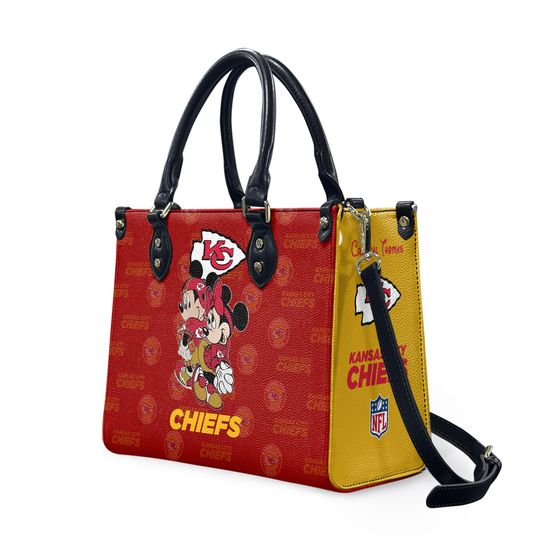 Personalized Kansas City Football Team KC Chiefss Leather Handbag Gift