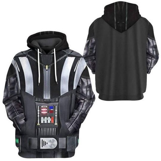 Darth Vader Halloween Costume Hoodie, Galaxy Villain Halloween Cosplay Sweatshirt