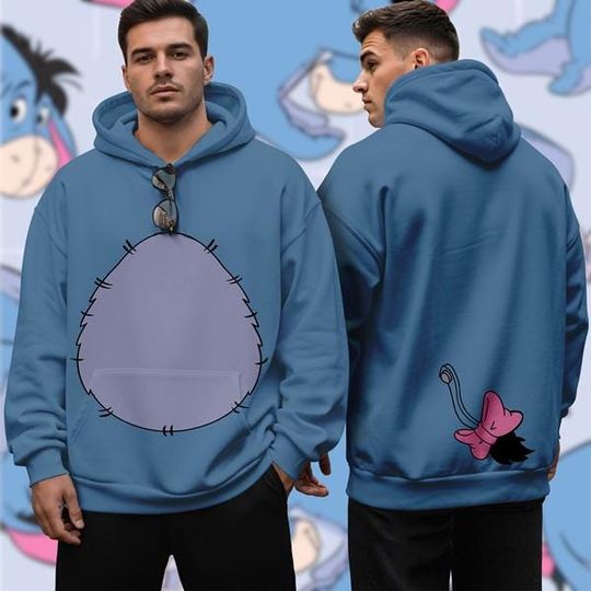 Discover Funny Eeyore Donkey 3D Costume Shirt, Halloween Costume For Family Group T Shirt, Winnie The Pooh Family Trip And Event Tee, Gift For Her
