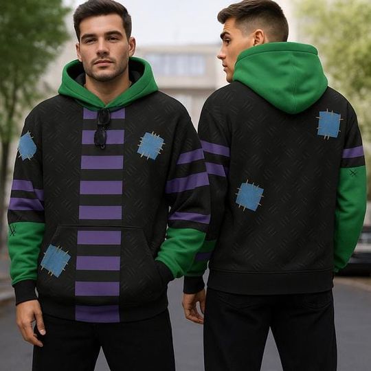 Discover Frankenstein Cosplay 3D All Over Print Hoodie, Horror Movie Sweatshirt, Victor Frankenstein Cosplay, Halloween 2025 Party